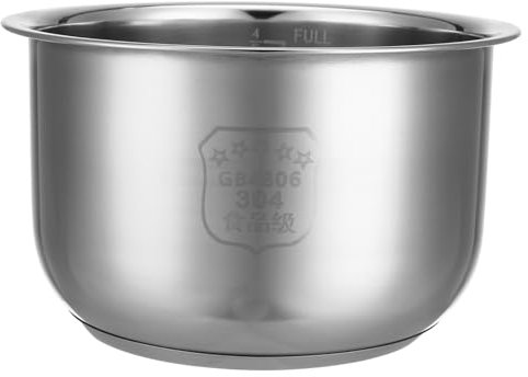 Healeved Olla Arrocera Interna De Inoxidable Recambio Para Cocción De Arroz Sopas y Pasteles Accesorio De Cocina Resistente y Duradero