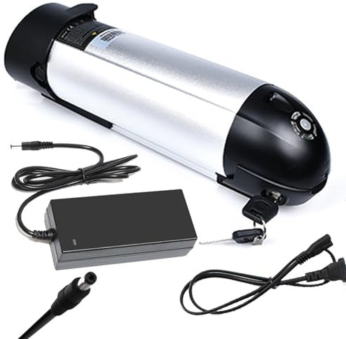 FREEDOH 24V Lithium Battery 36V Water Bottle Lithium Battery 10AH 12AH Rechargeable Li-ion Battery with Charger for 200W 350W 500W Motor,24V10AH