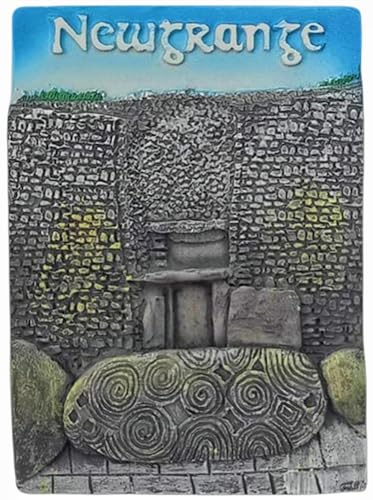 Newgrange Irland Kühlschrankmagnet Tourenerbstück Kühlschrank Deko Magnet Handbemalt Handwerk