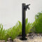 Outdoor Faucet Vertical Garden Water Column, 304 Stainless Steel Cylindrical Freestanding Hose Stand Proof Outside, Outdoor Floor Mounted Water Tap, Water Feature Fountain