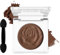 DE'LANCI Single Matte Braun Lidschatten,Neutral Nude Braun Lidschatten,Wasserfester Brown Eyeshadow Gut Pigmentiert,Grundlegender Lidschatten,Wasteland-Punk-Make-up,Vegan #09