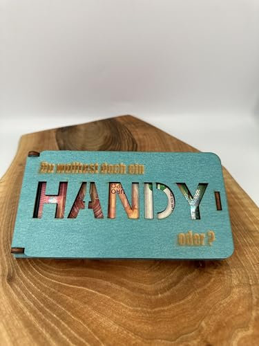 Geldgeschenk Box mit Stil Geschenkbox Handy“ Weihnachtsgeschenk Geburtstagsgeschenk (Türkis)