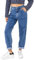 Nina Carter YY303 Damen High-Waist Baggy Jeans – Lässige Weit geschnittene Jeanshose Stretch-Denim Used Look (Blau (YY303-2), M)