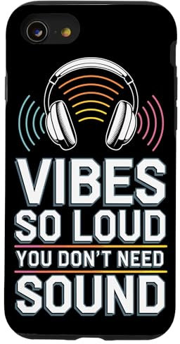 iPhone SE (2020) / 7 / 8 Silent Disco Party Wireless Headphones Dance Vibes Tee Case