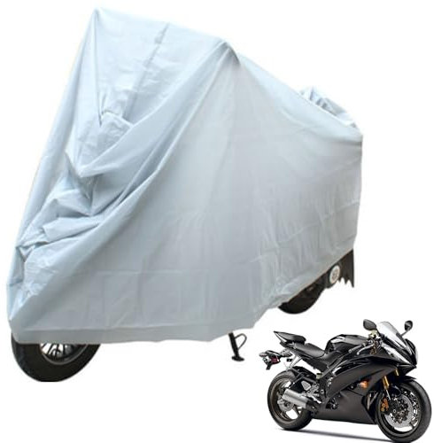 Funda para Moto, Funda Moto Impermeable, Motocicleta Protector UV para Exteriores, Cubierta para Scooter de Motor, Cubierta de Motocicleta Protector UV para Exteriores 240×140cm, Plata