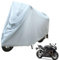 Funda para Moto, Funda Moto Impermeable, Motocicleta Protector UV para Exteriores, Cubierta para Scooter de Motor, Cubierta de Motocicleta Protector UV para Exteriores 240×140cm, Plata