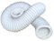 Clivex Tubo de secadora universal fléxible de PVC (completo) sin aluminio, válido para aire acondicionados portátiles o campanas extractoras. formato de diametro ø80mm y 3metros de longitud