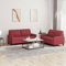 Snsowed 2-TLG. Sofagarnitur mit Kissen Weinrot Kunstleder, Sofa Mit Relaxfunktion, Couchgarnitur, Wohnzimmer Sofa, Couch, Sofa Set 3201361