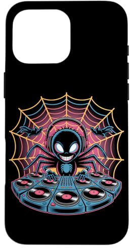 Dj Ragno Animale Console Musica Festa Energia Custodia per iPhone 16 Pro Max