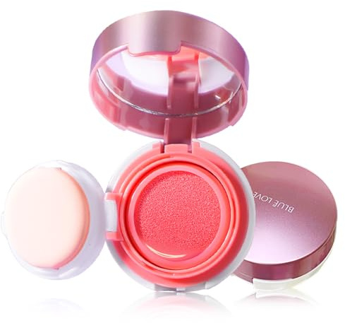 Seidiger Cheektint mit Spiegel – Natürlicher Highlight für einen strahlenden Teint (02 Peach Pink, 8g)