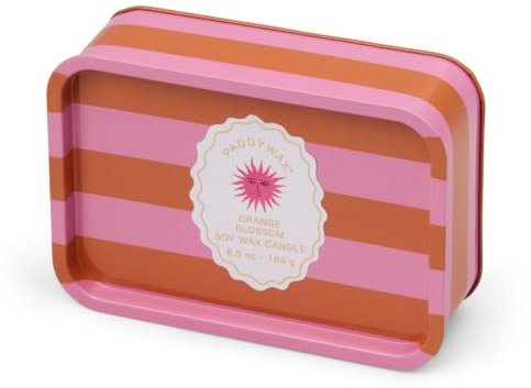 Paddywax A Dopo Orange Blossom Scented Candle | 184g | Reusable Tin | Reusable Metal Tin