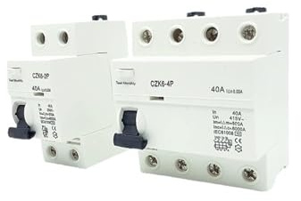 Disjoncteur différentiel différentiel 2P 16A 10mA 30mA 6KA 110V 230V(4P40A300MA)