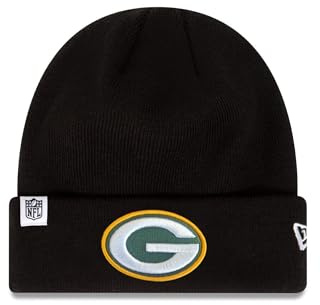 New Era NFL Berretto Football Americano Cappello Inverno Patriots Seahawks Raiders Chiefs 49ers Nero