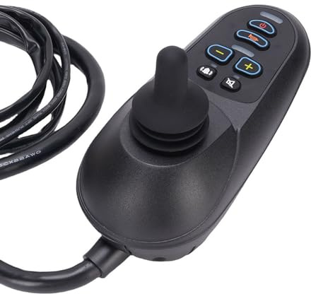 Spacnana Controlador de Joystick, Joystick Eléctrico ABS con Tecnología Hall, de 24 V CC para Robots Inteligentes y Equipos de Entretenimiento