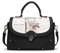 NICOLE&DORIS Elegant Stilvoll Damen Handtaschen Tote Umhängetasche Schultertaschen Henkeltaschen Tasche Crossbody Bag Multifunktion Wasserdicht Dauerhaft PU Schwarz