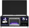 Ameriwood Lumina Fireplace TV Stand 70 Inch Black Oak Look