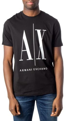 Armani Exchange Herren 8nztpazjh4z T-Shirt, Schwarz, XL
