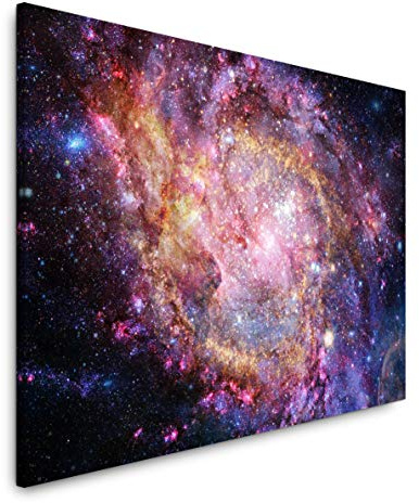 Paul Sinus Art Galaxie und Sterne 40 x 60 cm Inspirierende Fotokunst in Museums-Qualität für Ihr Zuhause als Wandbild auf Leinwand in