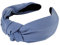 axy Stoff Haarreif mit Knoten-Vintage-Wunderschön Damen Stirnband Haarschmuck Haarreifen HR35 (Blau)
