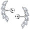 OUFER 2PCS 16G Knorpel Ohrring Helix Piercings Silber Studs CZ glänzend Edelstahl Tragus Conch Oberohrläppchen Schmuck Damen
