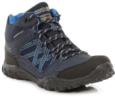 Regatta Women's Edgepoint Waterproof Mid Walking Boots, Stivali da Escursionismo Alti Donna, Navy, 37 EU