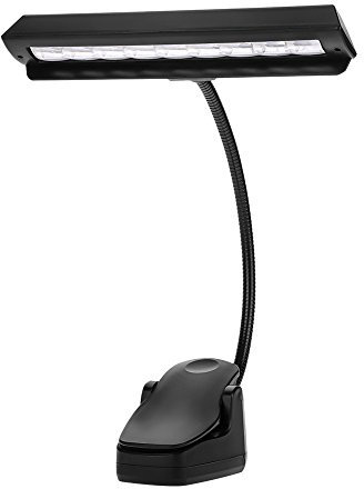 Clip-On-Licht Notenpult Licht tragbare Flexible 9 LEDs Clip-On-Notenpult Licht Schlafzimmer Leselampe Schreibtisch von RiToEasysports
