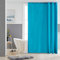 Furlinic Rideau de Douche Tissu Anti Moisissure Lavable Petits Rideaux de Bain Imperméable Turquoise en Polyester pour Baignoire ou Salle de Bain avec 10 Crochets 150x180cm