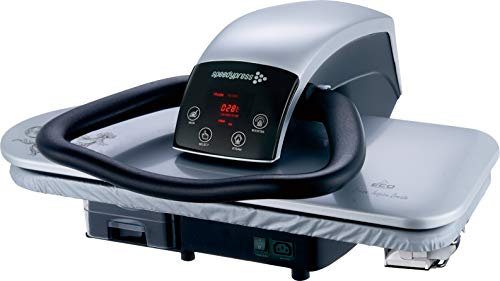 Speedypress - Prensa de planchado a vapor 71HD, color plateado, resistente, profesional, 68 cm (+ accesorio de plancha, filtro de agua antical gratis, funda de repuesto y fieltro de espuma)