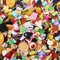 100pcs Cute Slime Charms Mixed Set Harz Flatback Making Supplies für DIY Craft Making und Ornament Scrapbooking Perlen Verschiedene Candy Fruit Cake Ornament