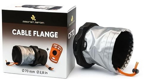 Weedness Secret Jardin Flasque 70 mm Diamètre Double Chaussettes - Accessoire Homebox Culture Intérieure Cultiver