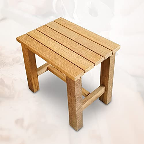 WL-ZZZ Holz Dusche/Bad Hocker Bad Bank für ältere Menschen Behinderte wasserdichte Badewanne Spa-Stuhl Anti-Rutsch-Heavy Duty, 250kg Kapazität, 30 × 22 × 28 cm