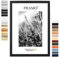 FRAMO35 15x45 Cadre Photo (Noir Pin), Cadre en Bois MDF de 35 mm de Large avec vitre en Verre synthétique incassable et Anti-reflet et paroi arrière Stable