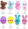 Wishstar 8X Ostern Springspielzeuge，Osterspielzeug für Kinder，Springendes Hasen Osterei，Ostergeschenke für Jungen und Mädchen，Partygeschenke, Kinder Geburtstagsgeschenke