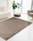 Qiyano Teppich Wanga Hochflor - Fellimitat, flauschig, weich, Soft, kuschelig, einfarbig, Pastell - Wohnzimmer, Schlafzimmer, Kinderzimmer, Büro - Farbe: Taupe, Größe: 160 x 230 cm
