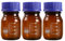 iplusmile 100ml Laborflasche Glas Weithalsflasche Apotheker Flaschen 3 Stücke Chemikalienflaschen mit Schraubverschluß Braunes Apothekerglas Laborgläser Braunglasflaschen für Labor Küche Hobby