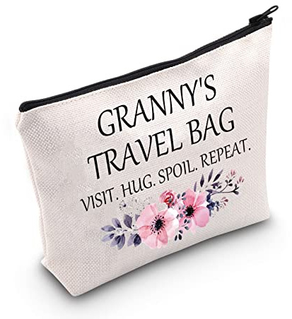 FUNYSO Granny's Travel UK Kosmetiktasche - Multifunktionale Reise-Kosmetiktasche - Blau - Wasserdicht - Marmordruck - Kosmetiktasche