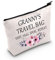 Oma Geschenk Muttertag Geschenk für Oma Oma Oma Reisetasche Besuch Umarmung Verderben Wiederholen Reise Kosmetiktasche, gebrochenes weiß, big, Grandy's Travel UK