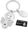 ZWEN Schutzengel Schlüsselanhänger mit edler Geschenkbox + Schutzengelkarte I Schlüsselanhänger Schutzengel in silber - Engel Anhänger als Glücksbringer Auto Anhänger (Silber)