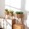 Paco Home Blumentopf Übertopf Natur Rattan Set mit Folieneinsatz Pflanzentopf Auslaufsicher Groß für Zimmerpflanzen, Farbe:Natur, Sets:3pcs Set/Design 7
