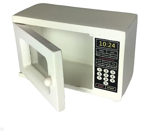 Melody Jane Dolls House Microwave White Kitchen Appliance Modern Accessory Miniature 1:12
