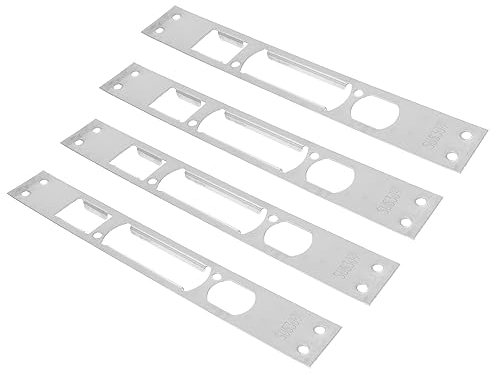 TOPBATHY Enhance Home Security 5pcs Door Strike Plate Bolt Lock Latch Lock for Internal Door Reinforcement Plate