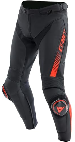 Dainese Super Speed Motorrad Lederhose, schwarz/rot, 50