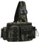 Angeln Umhängetasche mit Rutenhalter - Wasserdichter Angelrucksack Angeln Tasche Multifunktional zur Angelgerät Aufbewahrung und Organisation, Grüner Tarnanstrich