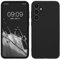 kwmobile Hülle kompatibel mit Samsung Galaxy S23 FE Hülle - weiches TPU Silikon Case - Cover geeignet für kabelloses Laden - Schwarz