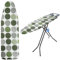 KADAX Housse de table à repasser, avec cordon de serrage, pour un repassage plus rapide, universelle, en 2 tailles, en coton, cercle vert, 120 x 40 cm