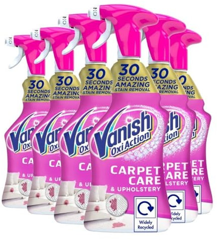 Vanish Carpet Cleaner + Upholstery Gold Oxi Action Stain Remover Spray | Pack of 6 Eliminates even strong odours Bulk Buy