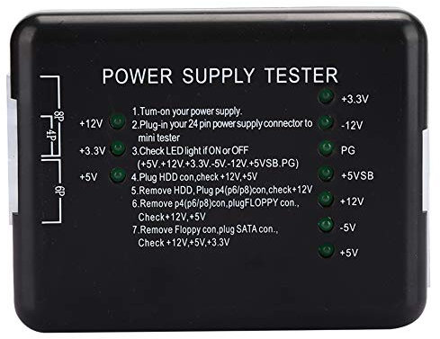 Beufee Netzteil-Tester, PSU-Tester, PC-Netzteil-Tester, Computer-Komponenten, Computer-Netzteil-Tester Mit LED-Licht, Computer-Teile