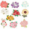 SUNNYCLUE 1 scatola 10 pezzi 10 stili Spille Smaltate A Forma di Fiore Spille Smaltate Carine Spilla Floreale In Lega per Piante Giglio Creativo Girasole Spille Colorate per Zaino per Donne Uomini Dis
