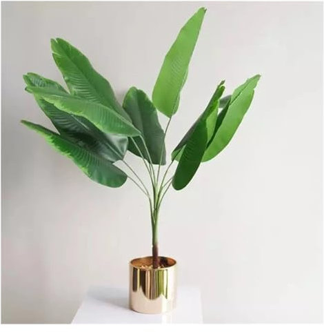 MIUYTRN 82 cm 9 Blätter tropischer künstlicher Bananenbaum, große Palmenzweige, gefälschte grüne Blätter, Monstera-Laub for Zuhause, Hochzeitsdekoration cuicui(E)