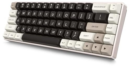 KZZI CNC Magnetic Gaming Keyboard with Rapid Trigger, Hall Effect Switches, CNC Aluminum Frame,Adjustable Actuation 60% Compact TKL Mechanical Keyboard RGB PBT Keycaps for Linux/Win/Mac (Grey)